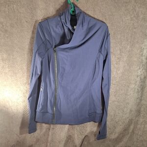 Lululemon Bhakti Yoga Jacket Deep Navy Double Zip VG+ 12